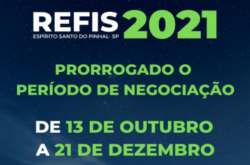 PRORROGADO REFIS ESPÍRITO SANTO DO PINHAL 2021