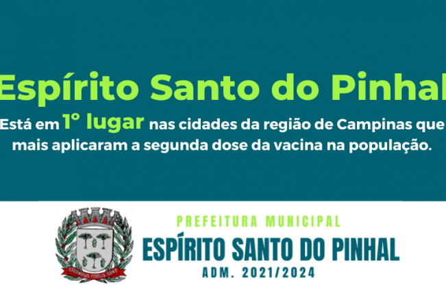Espírito Santo do Pinhal é a primeira na região de Campinas em vacinação