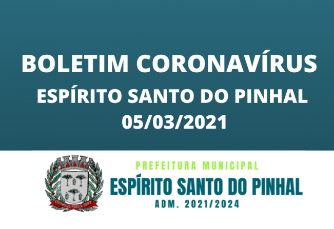 BOLETIM CORONAVÍRUS 05/03