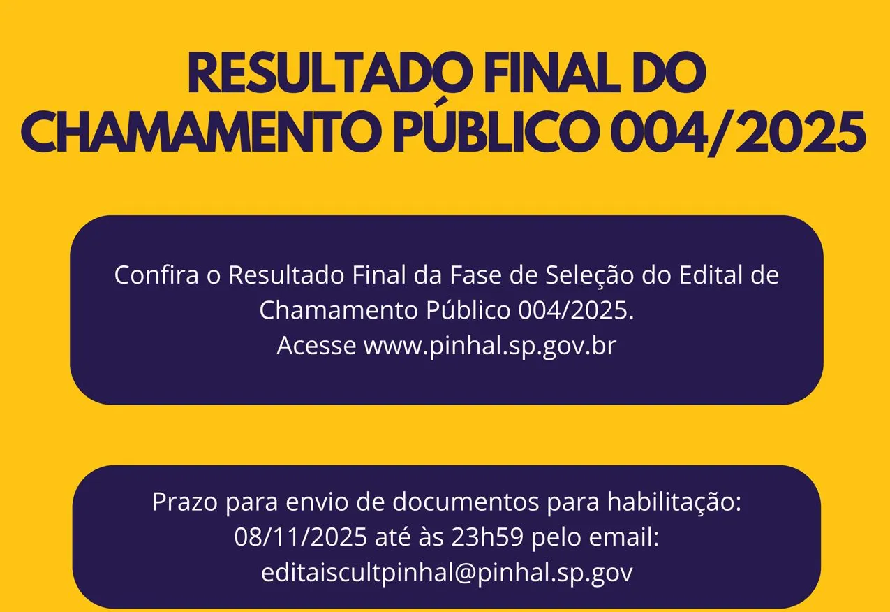Resultado Final do Edital 004 - 2025