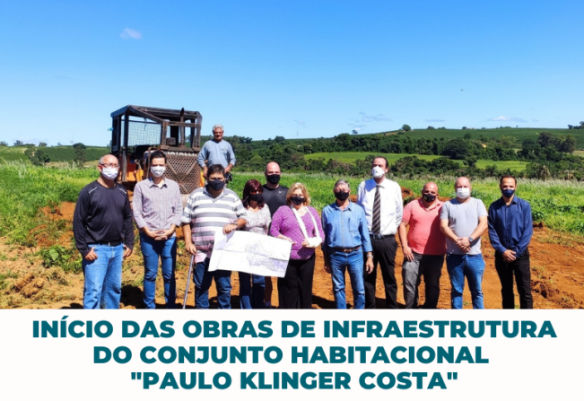 Início das obras de infraestrutura das 265 casas do Conjunto Habitacional Paulo Klinger Costa