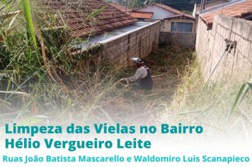 LIMPEZA NAS VIELAS DO HÉLIO VERGUEIRO LEITE