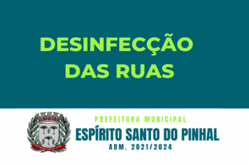 Desinfecção das ruas