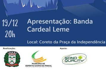 Banda Cardeal Leme fará uma apresentação especial na noite de hoje