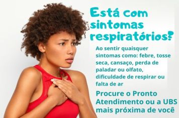 ALERTA AOS SINTOMAS RESPIRATÓRIOS