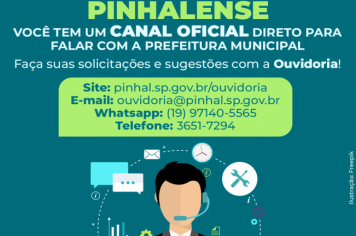 Você tem um CANAL OFICIAL para falar com a Prefeitura Municipal!