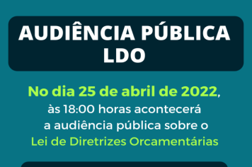 AUDIÊNCIA PÚBLICA LDO 