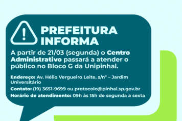 Prefeitura informa