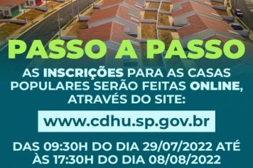 INSCRIÇÕES CASA POPULAR