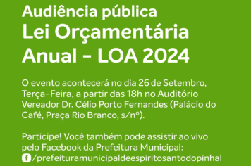 Audiência pública LOA-2024