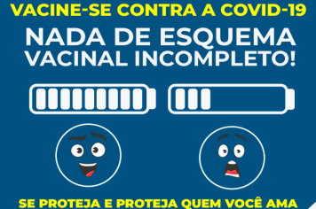 NADA DE ESQUEMA VACINAL INCOMPLETO!