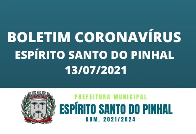 Boletim Coronavírus 13/07 Terça-feira