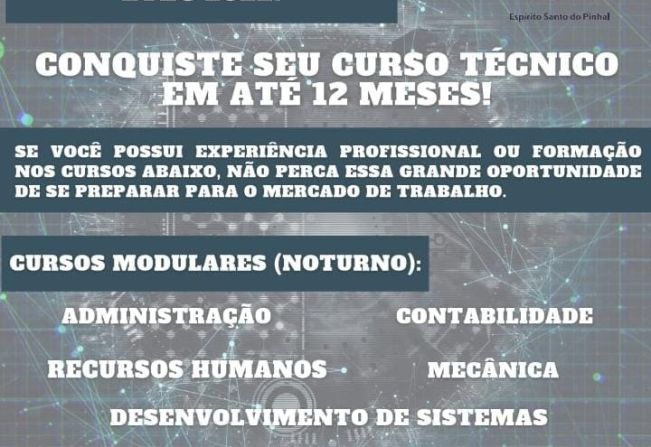 ETEC vagas Remanescentes