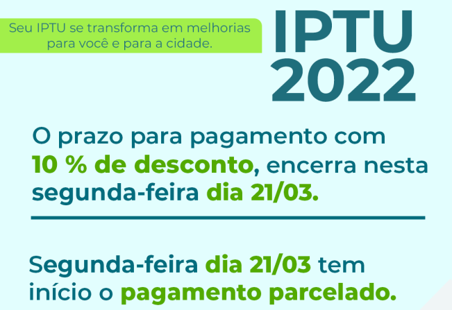 Comunicado IPTU.