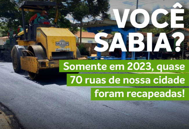 EM 2023 QUASE 70 RUAS FORAM RECAPEADAS EM ESPÍRITO SANTO DO PINHAL