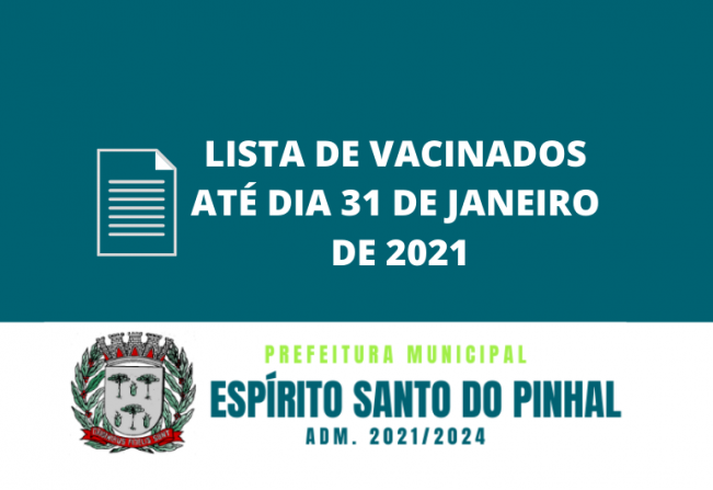 LISTA DOS VACINADOS