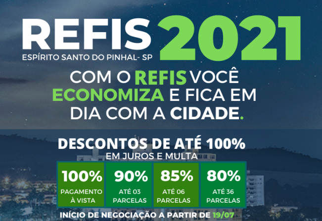 REFIS ESPÍRITO SANTO DO PINHAL 2021