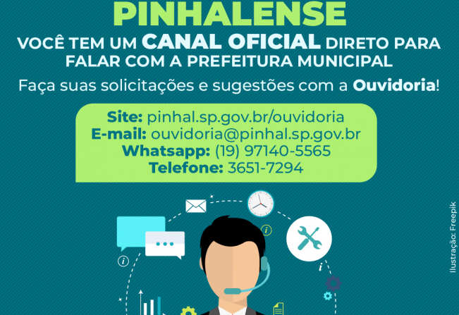 Você tem um CANAL OFICIAL para falar com a Prefeitura Municipal!