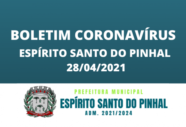 BOLETIM CORONAVÍRUS 29/04