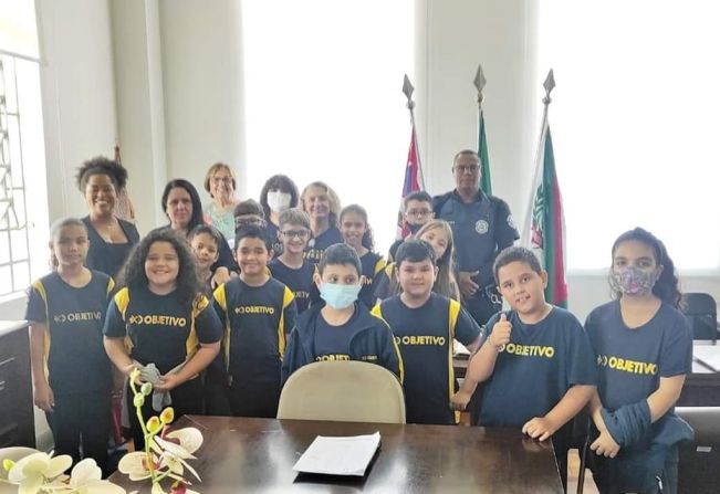 PROJETO ANJOS da GUARDA VISITA PALÁCIO DO CAFÉ E CÂMARA MUNICIPAL DE PINHAL