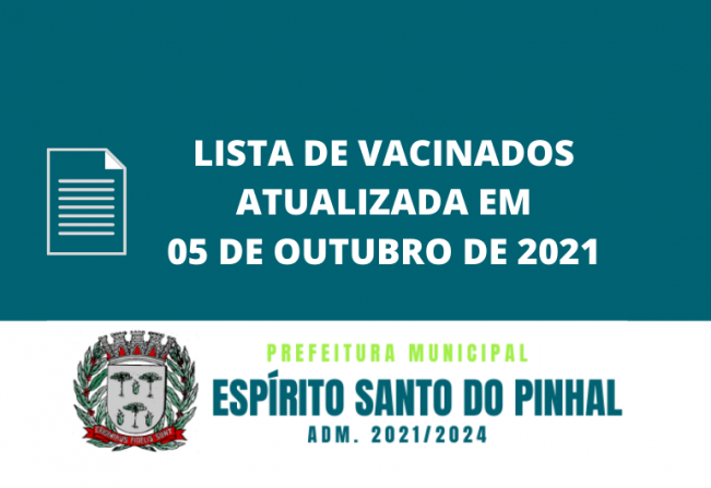 LISTA DOS VACINADOS