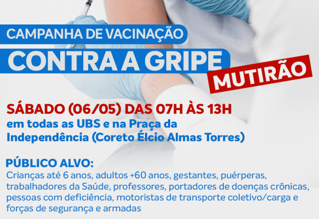 MUTIRÃO DE VACINAÇÃO CONTRA GRIPE